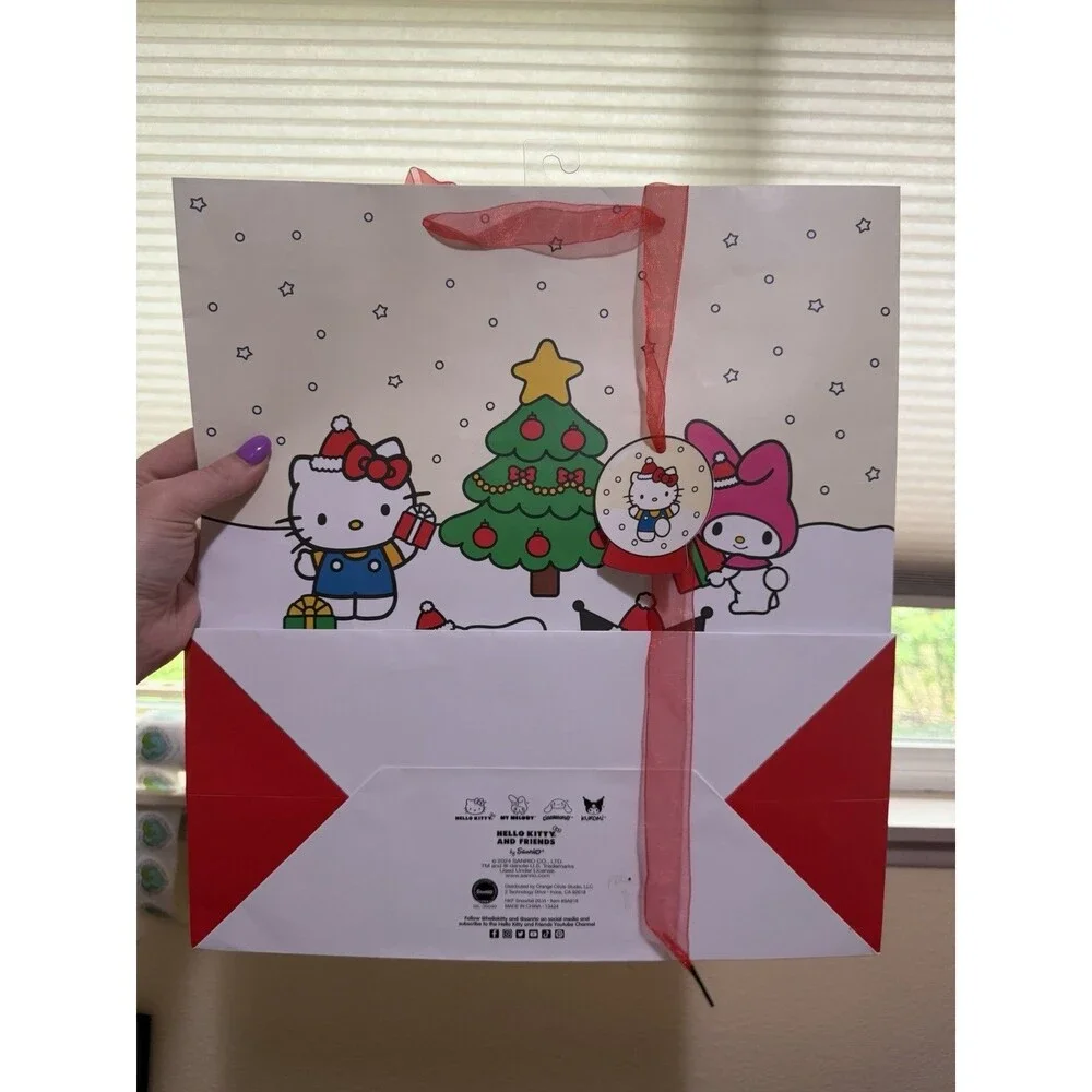 Hello Kitty Sanrio Christmas Gift Bags Set Of 3 Bags Hello Kitty And Friends